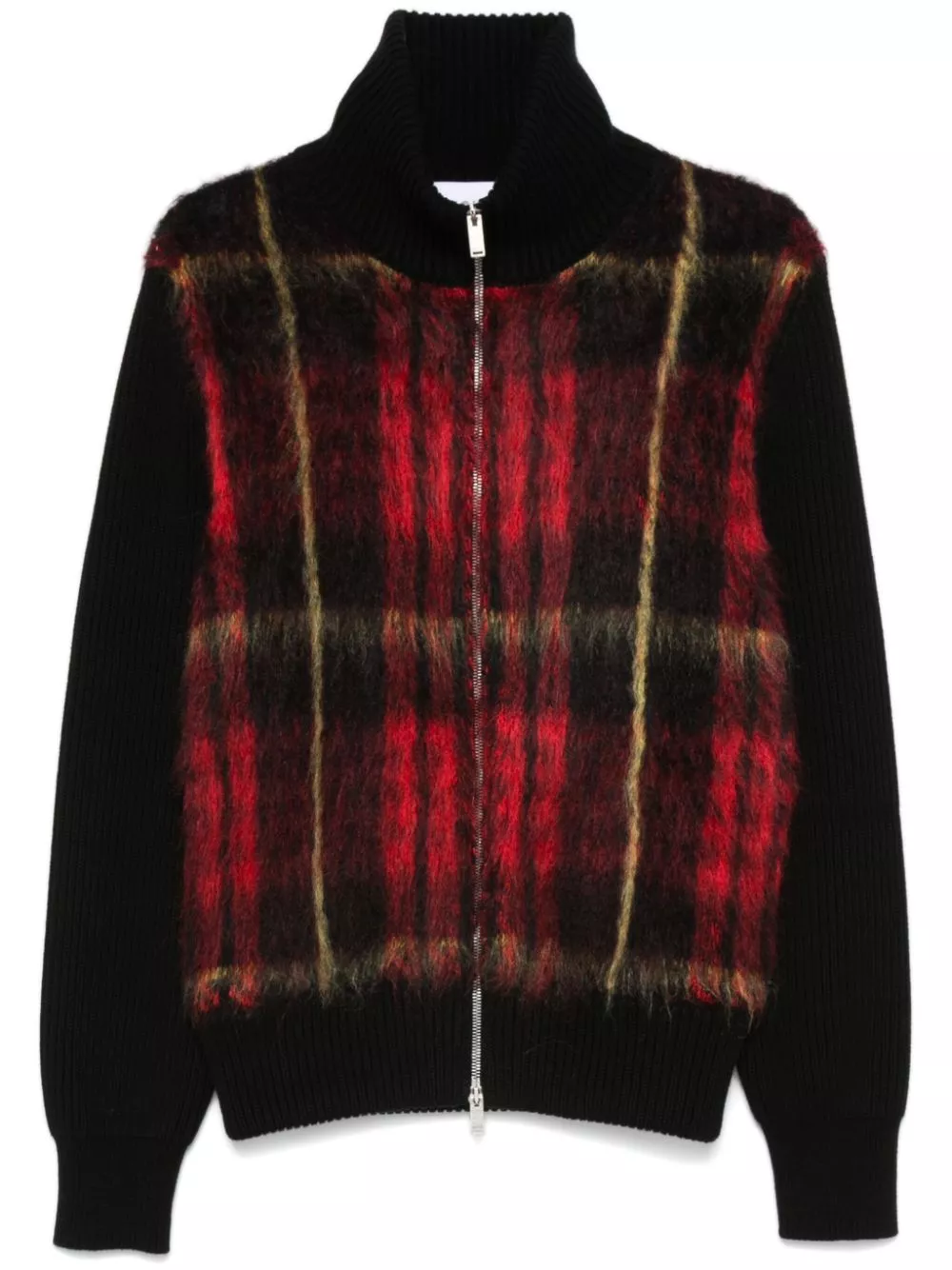 Cheap Alexander McQueen MacQueen-tartan zip-up cardigan Men 0120