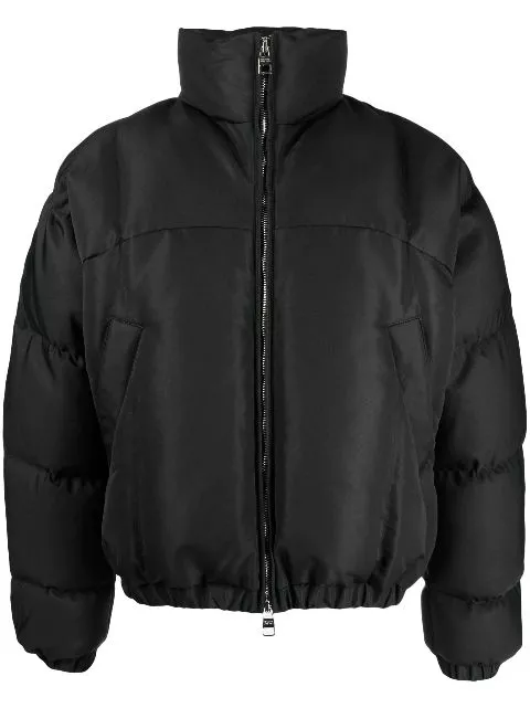 Affordable Alexander McQueen Cut Seal embroidered puffer jacket Men 0120