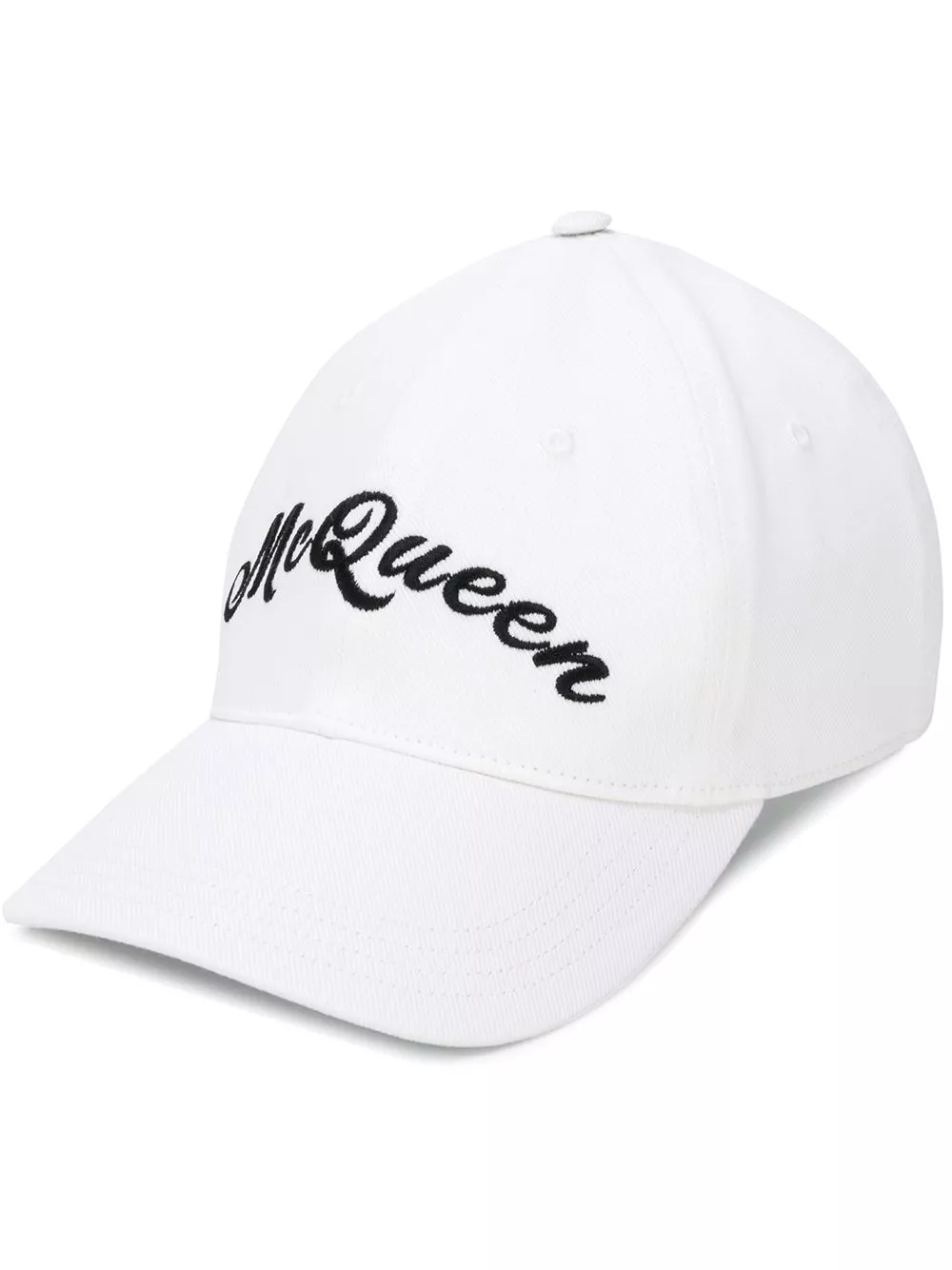 Cheap Alexander McQueen logo embroidered baseball hat Men 0119