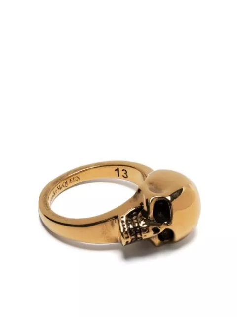 Cheap Alexander McQueen The Side Skull ring Women 0122