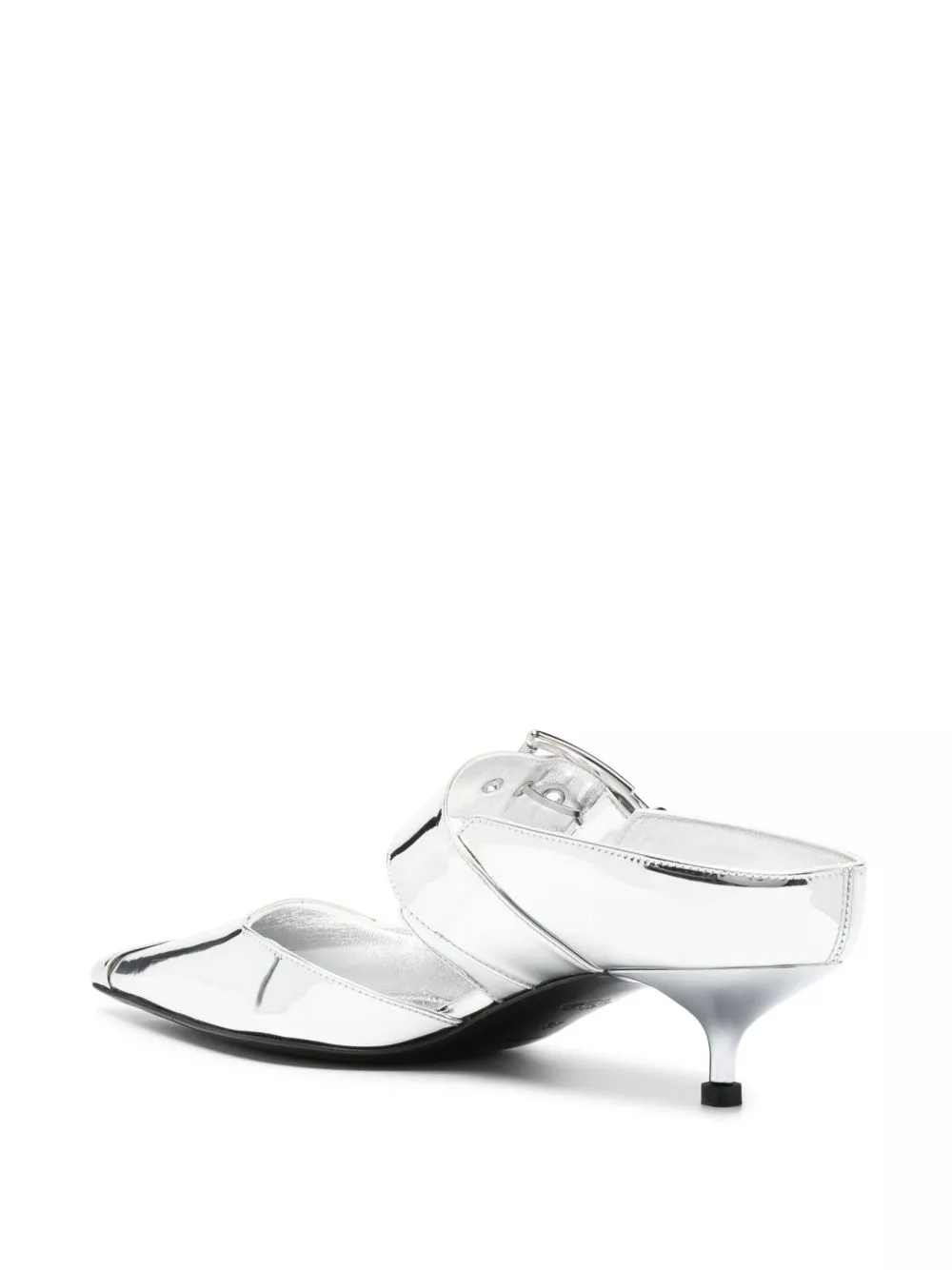 Affordable Alexander McQueen Punk 40mm mirrored mules Women 0116