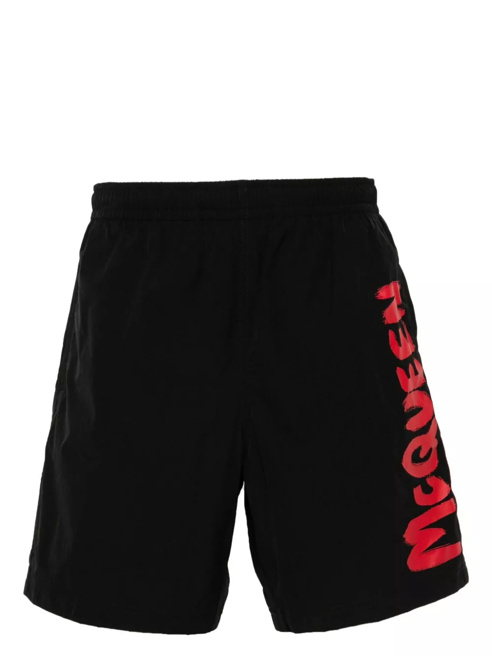 Cheap Alexander McQueen McQueen Garffiti-print swim shorts Men 0113