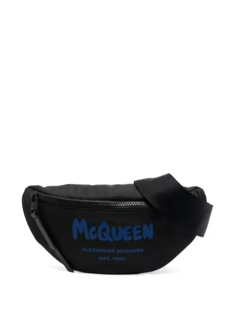 Alexander McQueen logo-print belt bag Men 0115