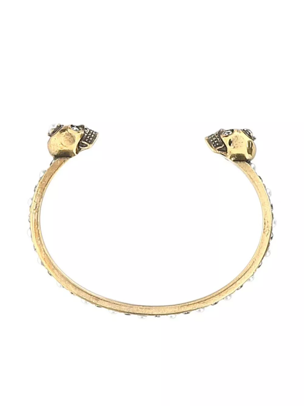 Affordable Alexander McQueen skull cuff bracelet Women 0122