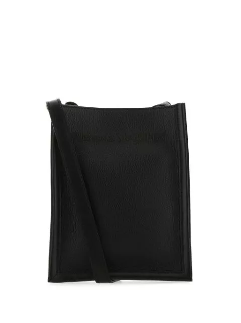 Alexander McQueen structured leather crossbody bag Men 0115