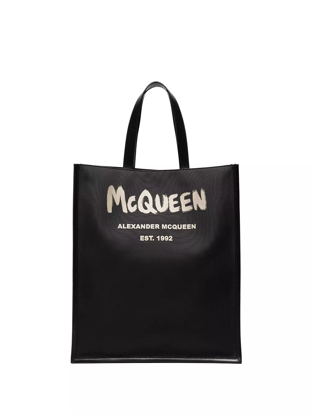 Affordable Alexander McQueen brushed logo tote bag Men 0115