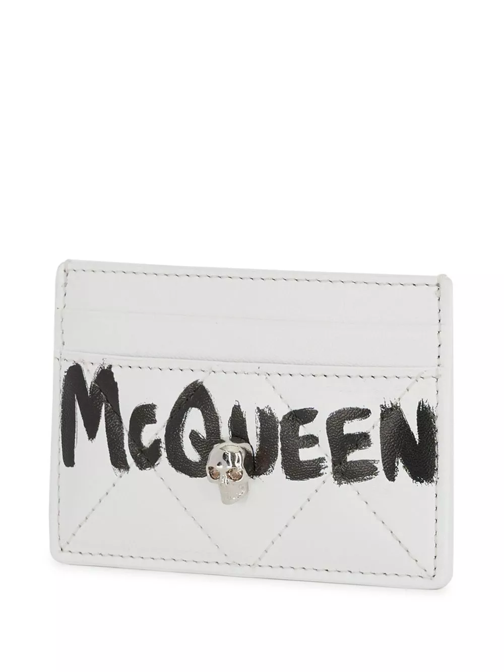 Cheap Alexander McQueen quilted logo cardholder Women 0131