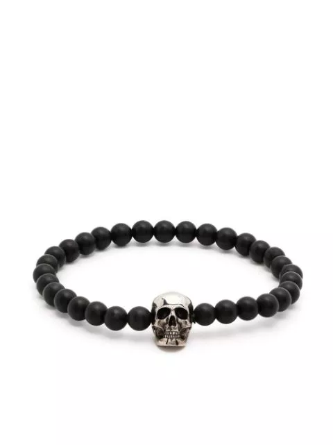 Cheap Alexander McQueen skull beaded bracelet Women 0122