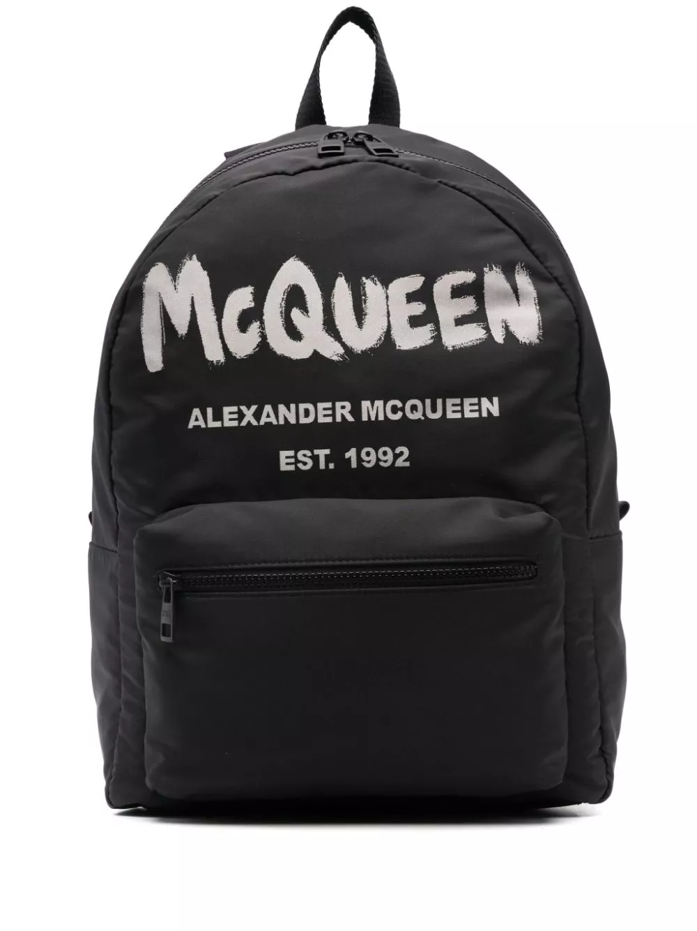 Affordable Alexander McQueen Graffiti Metropolitan printed backpack Men 0115