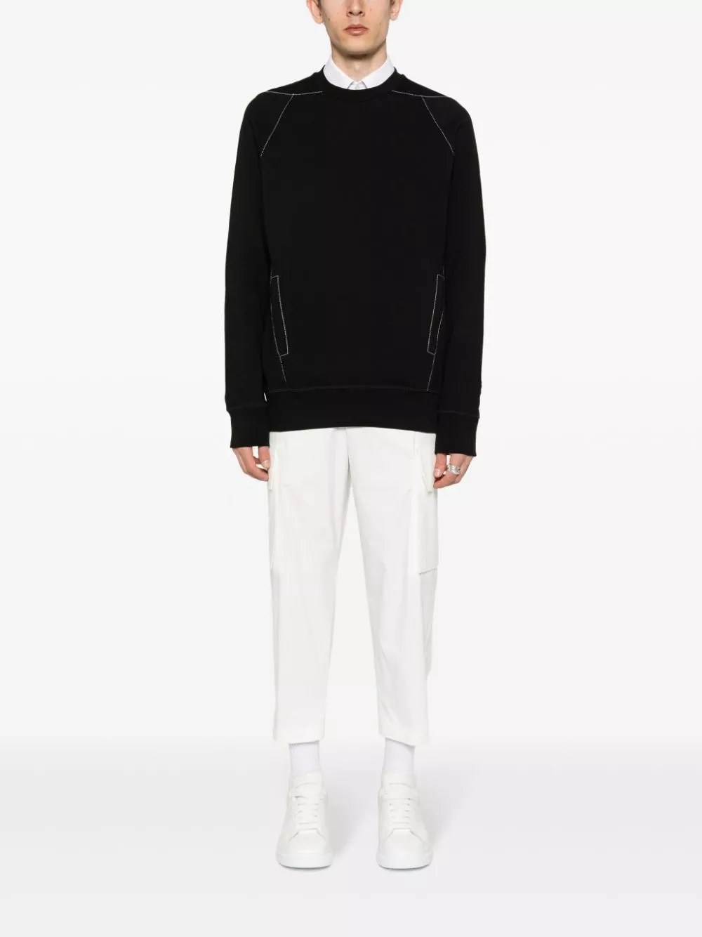 Affordable Alexander McQueen cotton jersey sweatshirt Men 0120