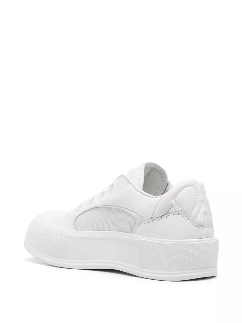 Affordable Alexander McQueen embossed-logo leather sneakers Women 0125