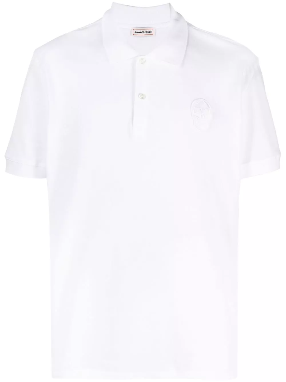 Cheap Alexander McQueen skull-patch polo shirt Men 0113