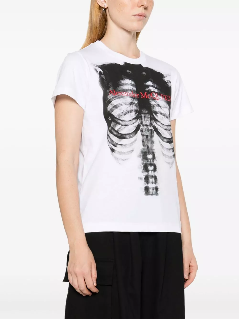 Cheap Alexander McQueen graphic-print T-shirt Women 0117