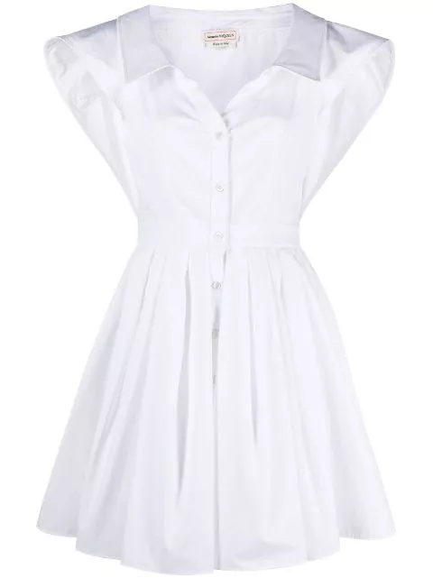 Alexander McQueen short-sleeve cotton shirtdress Women 0117