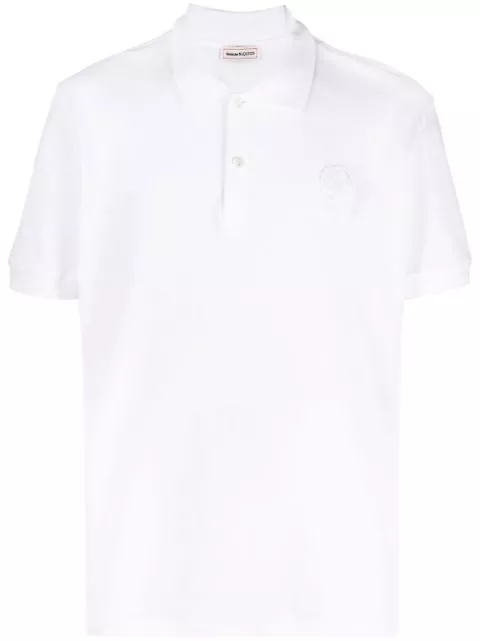 Alexander McQueen skull-patch polo shirt Men 0113