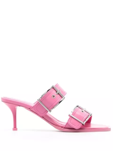 Alexander McQueen 75mm buckled leather sandals Women 0116