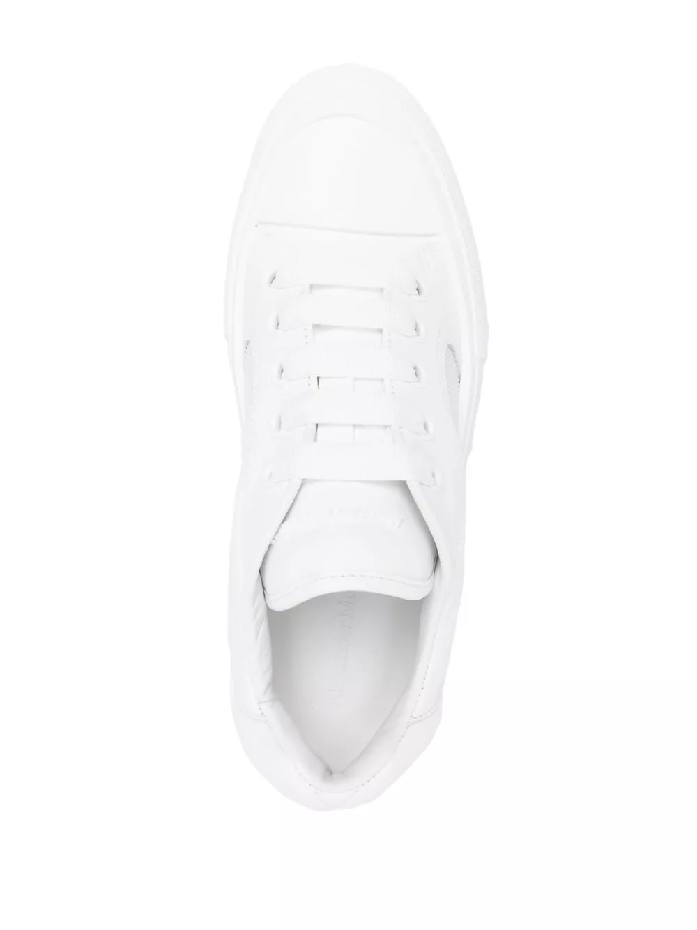 Affordable Alexander McQueen embossed-logo leather sneakers Women 0125