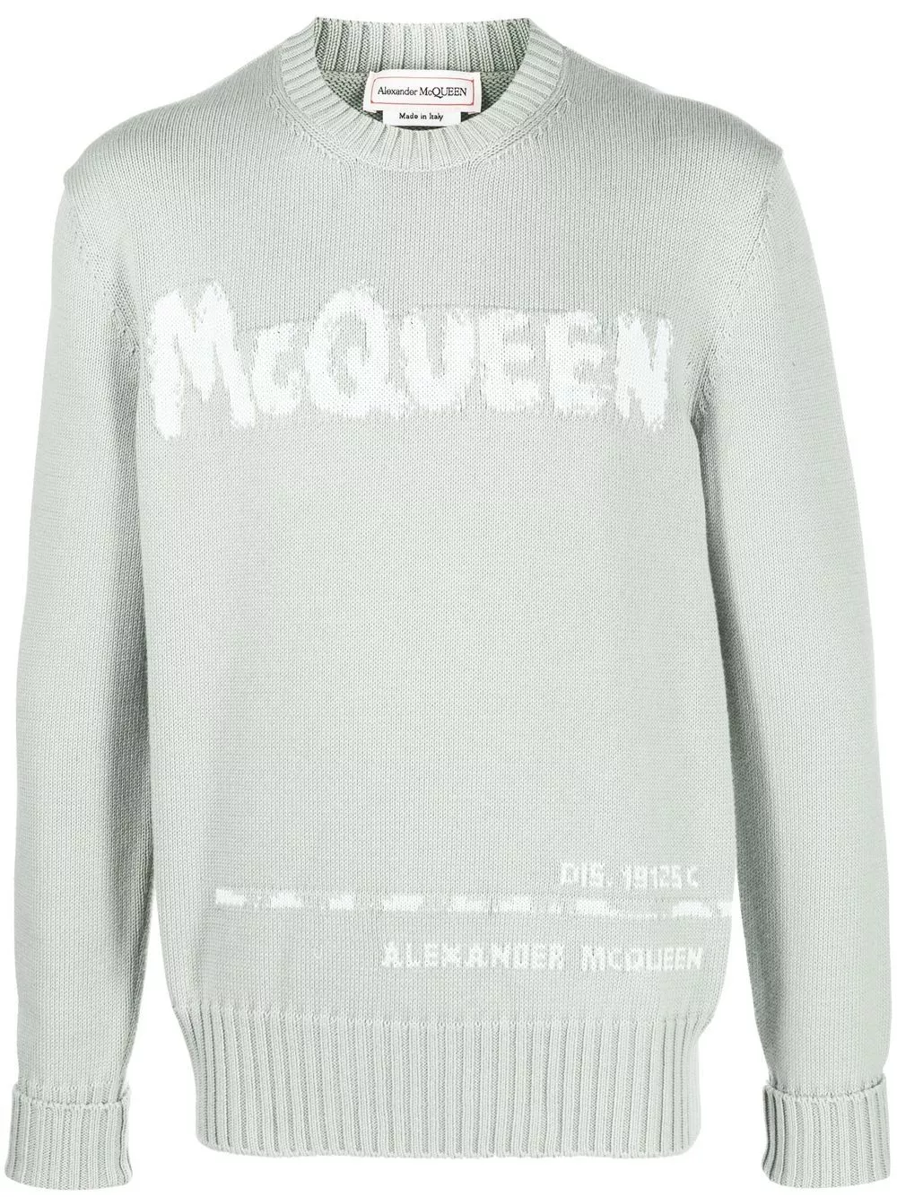 Affordable Alexander McQueen intarsia-knit logo sweater Men 0128