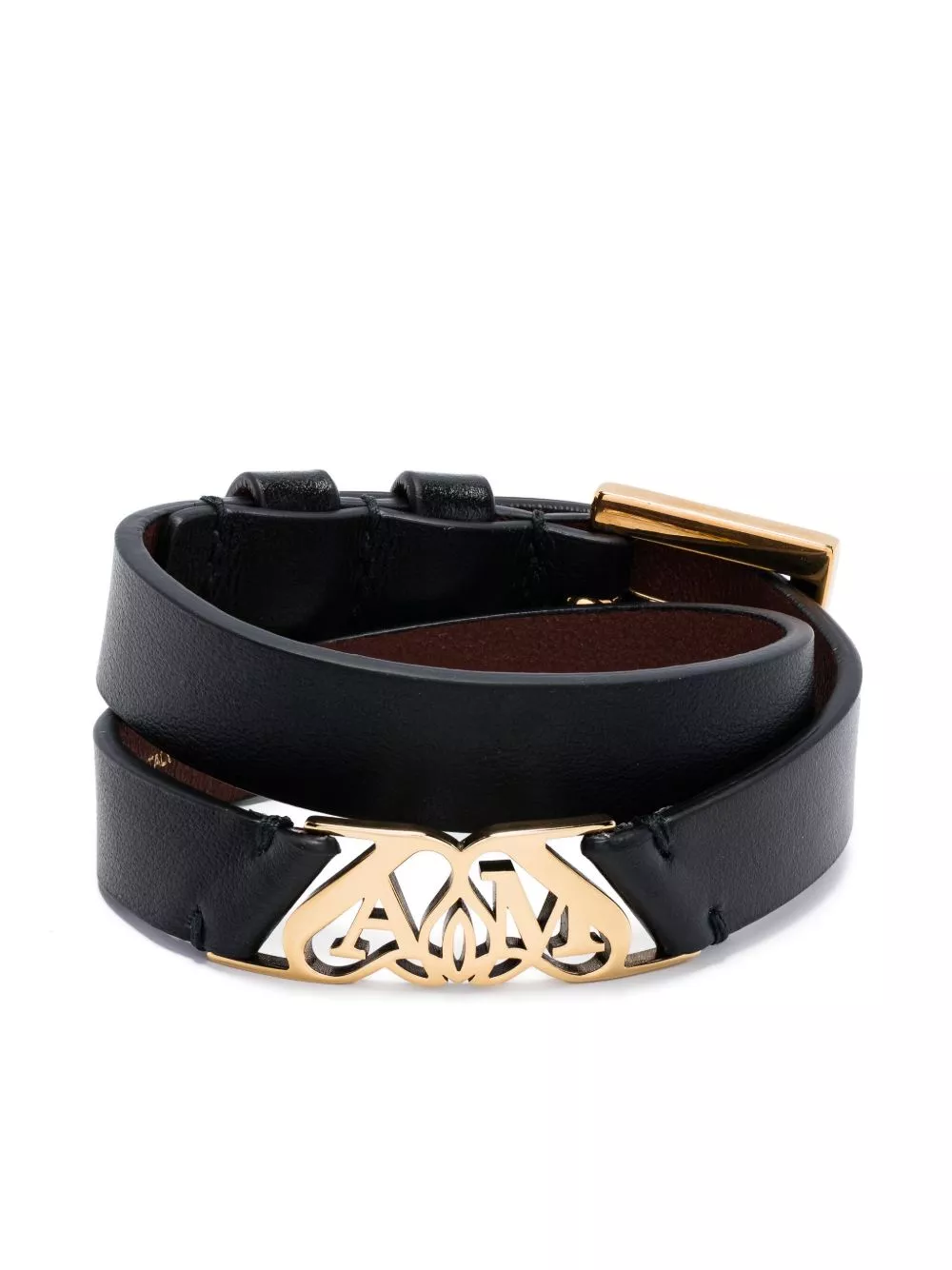 Affordable Alexander McQueen Seal leather bracelet Women 0127