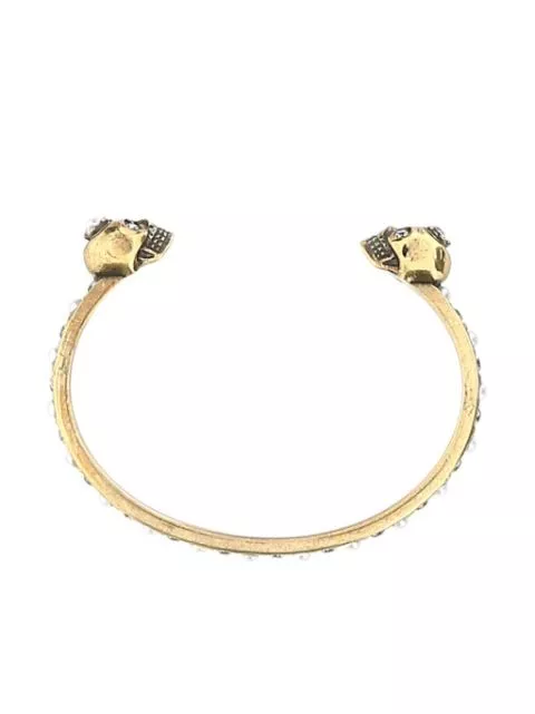 Affordable Alexander McQueen skull cuff bracelet Women 0122