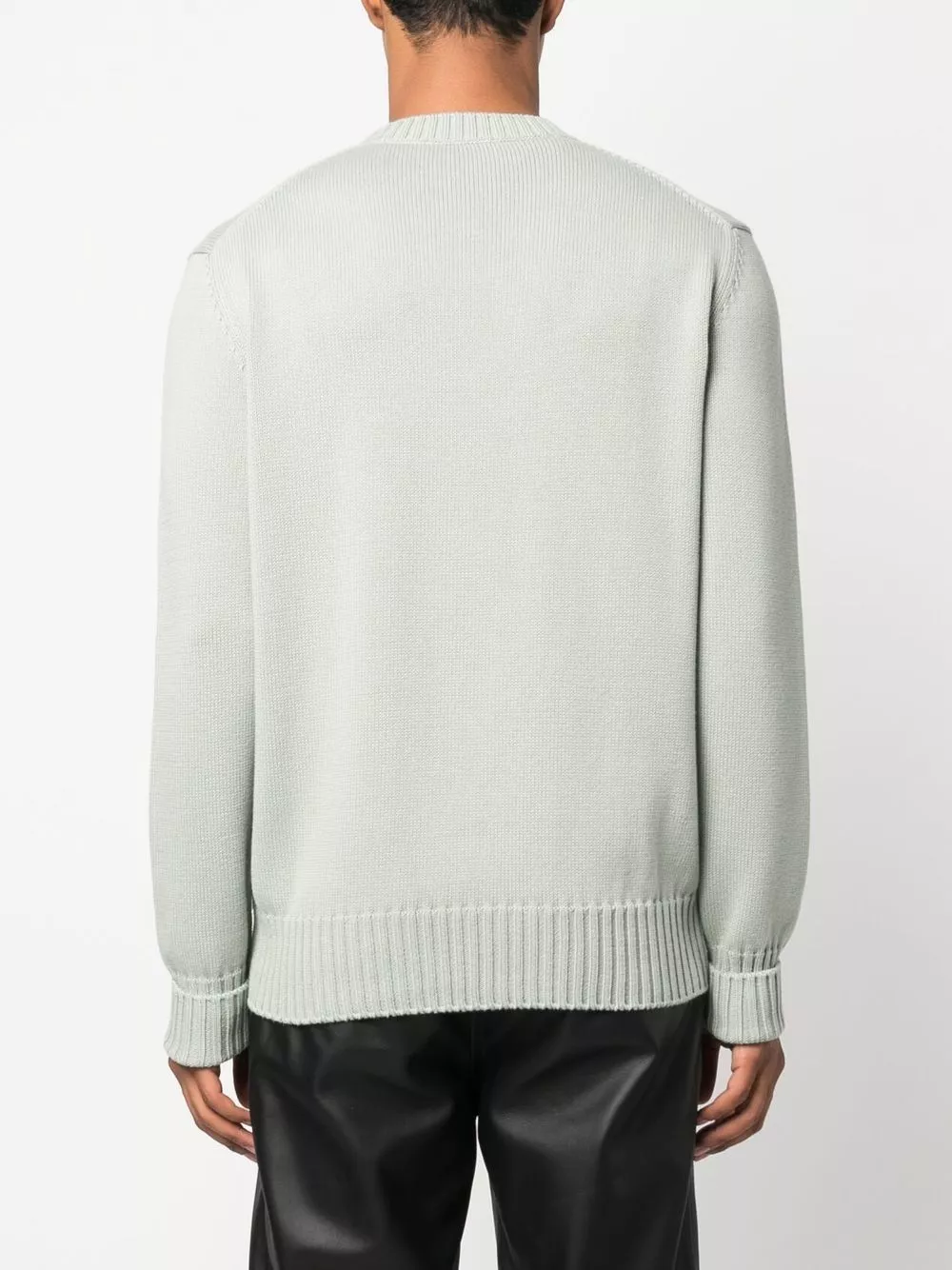 Affordable Alexander McQueen intarsia-knit logo sweater Men 0128