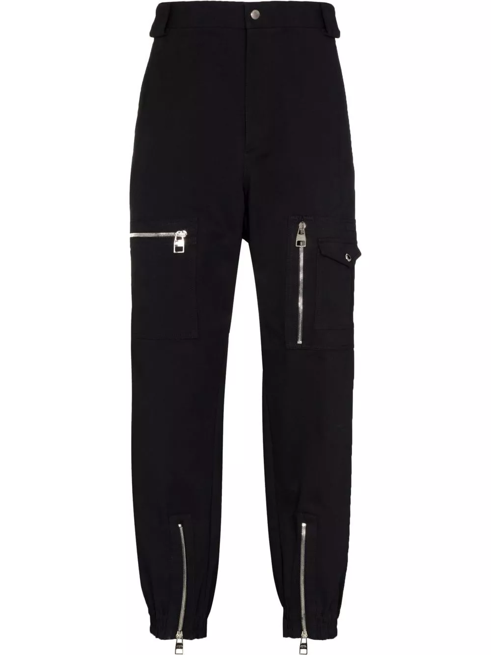 Cheap Alexander McQueen zip-detailing tapered trousers Men 0128