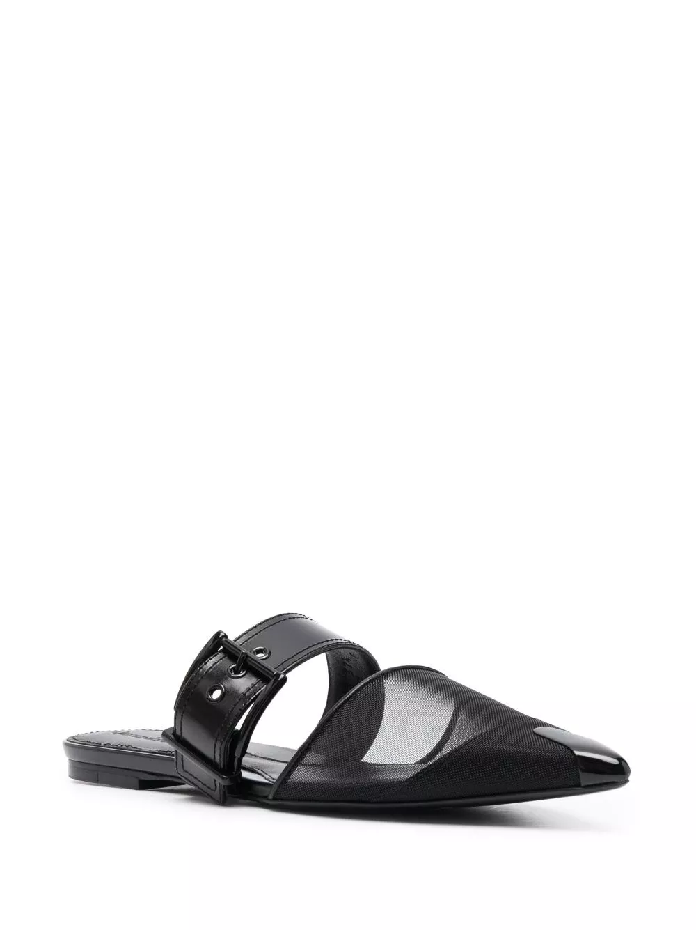 Affordable Alexander McQueen Punk point-toe flat mules Women 0116