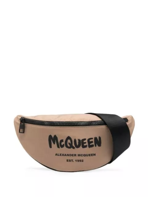 Alexander McQueen logo-print belt bag Men 0115