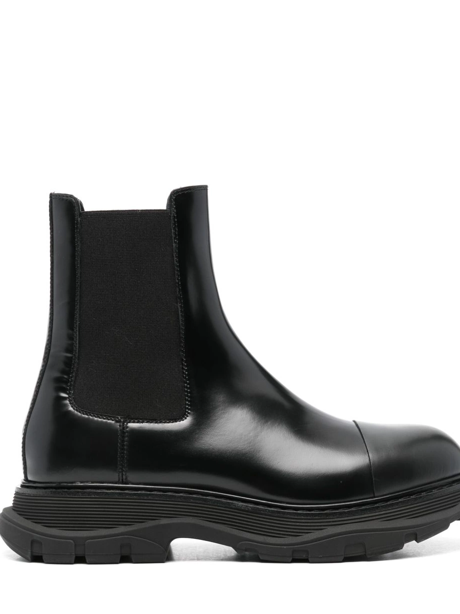 Affordable leather Men Chelsea Tread Alexander McQueen boots 0210