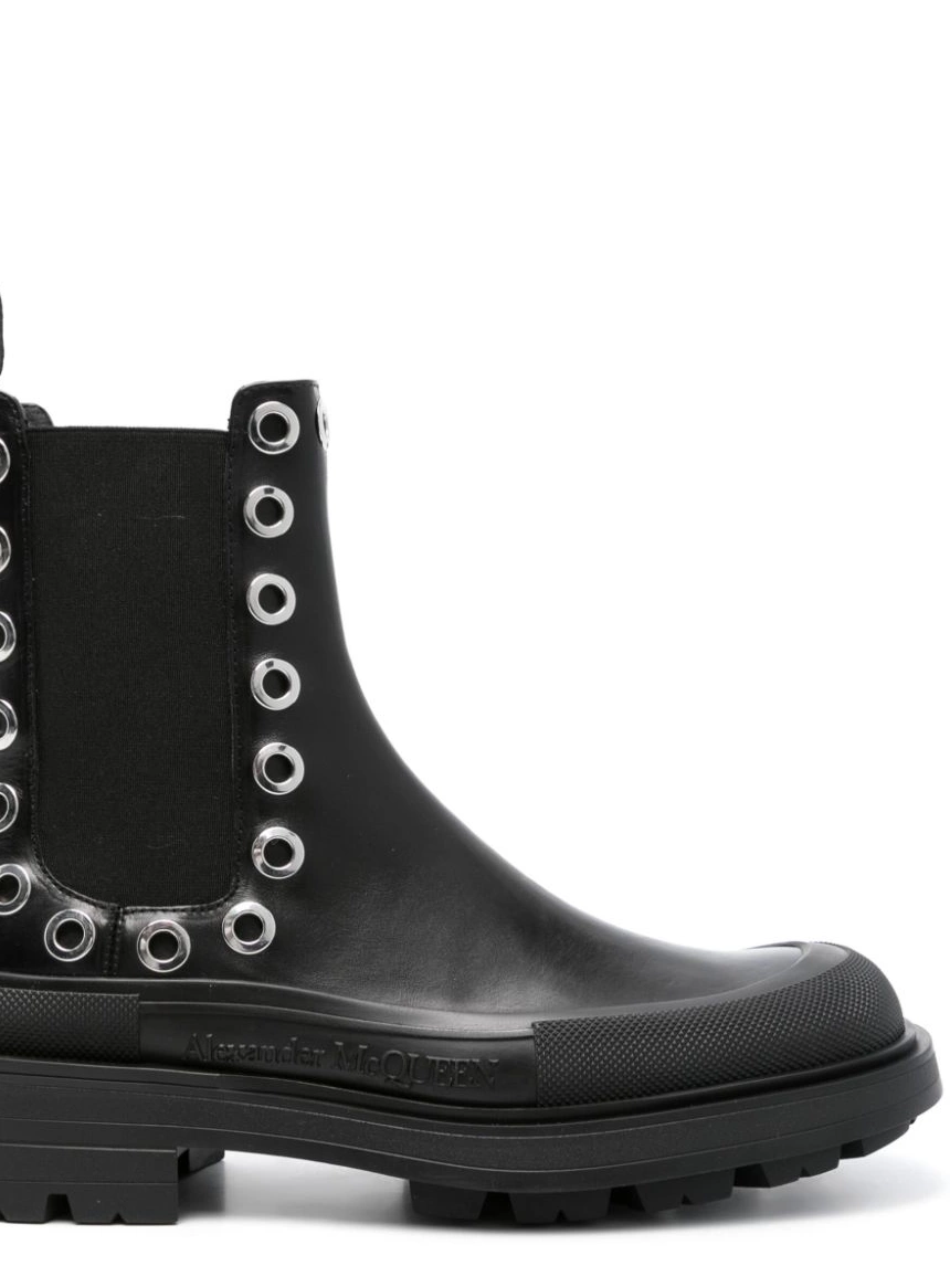 Affordable McQueen boots Alexander eyelet-detail Chelsea Men 0212