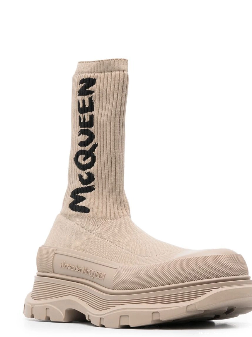 Cheap boots McQueen Tread Alexander sock-style Men 0212