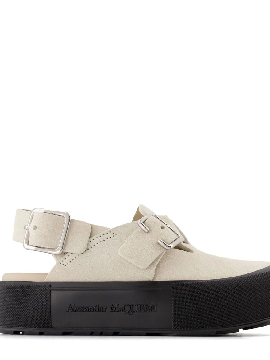 Affordable Men McQueen buckle-fastening side sandals detail Alexander 0221