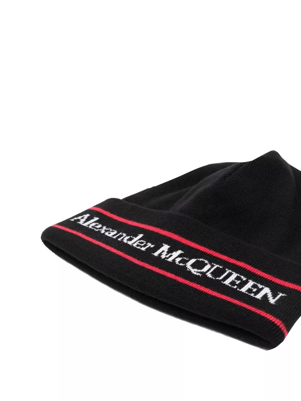 Affordable Alexander McQueen logo intarsia-knit cashmere beanie Men 0205