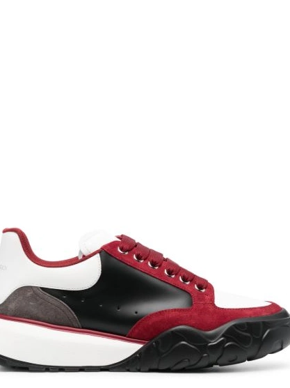 Cheap sneakers leather low-top McQueen colour-block Men Alexander 0213