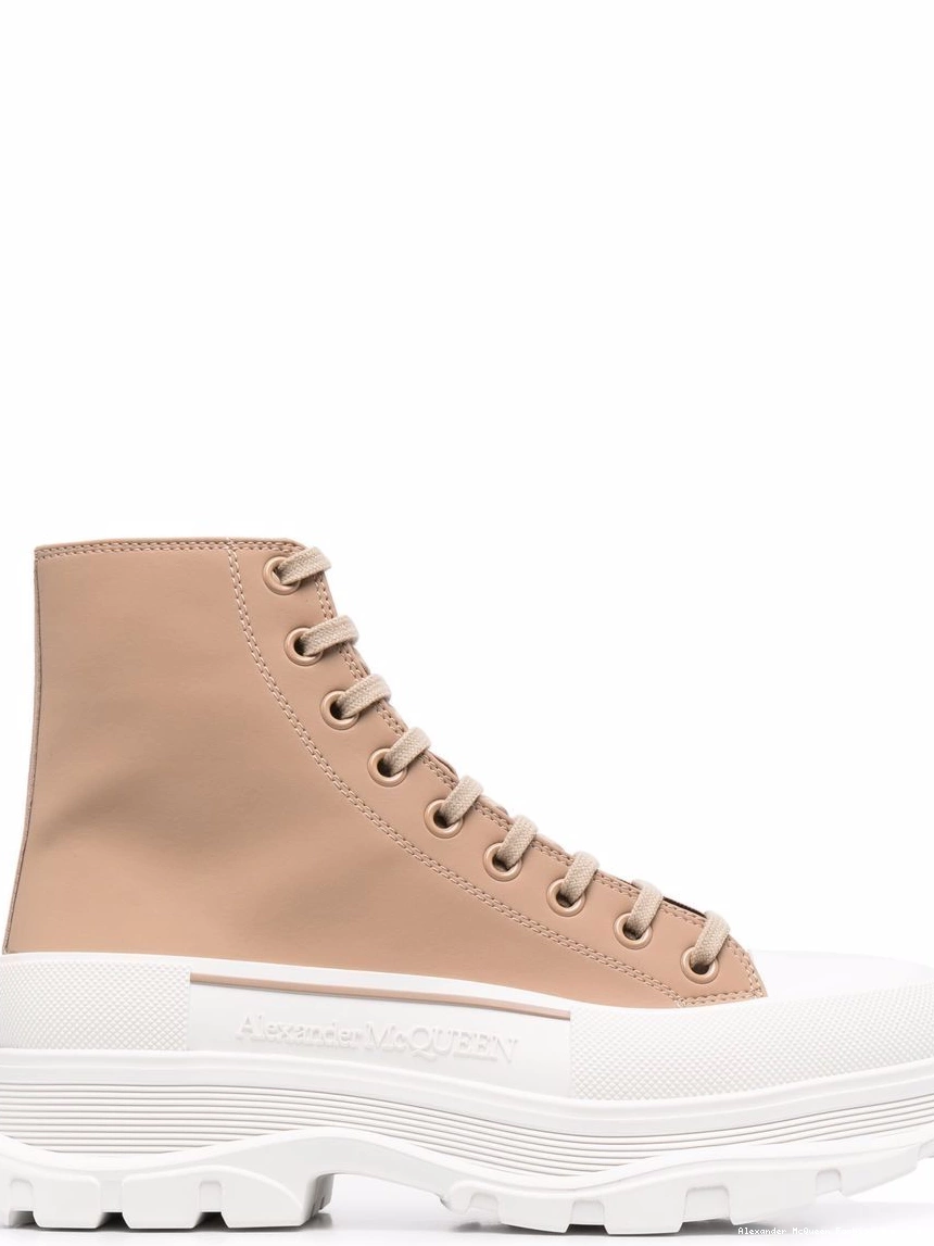 Cheap top Men sneakers debossed-logo Alexander McQueen high 0211