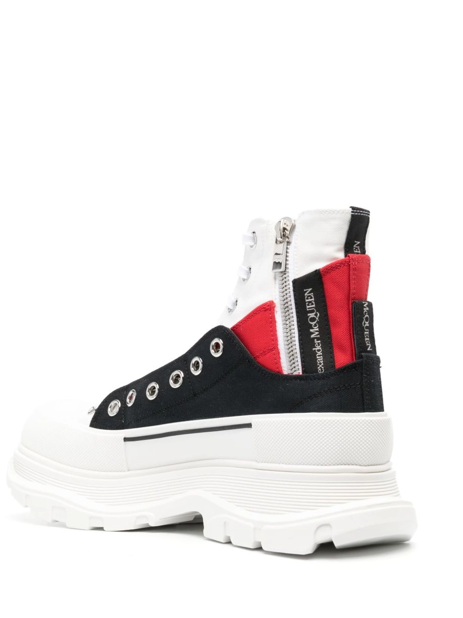 Affordable McQueen Men eyelet-detail high-top Alexander sneakers 0222