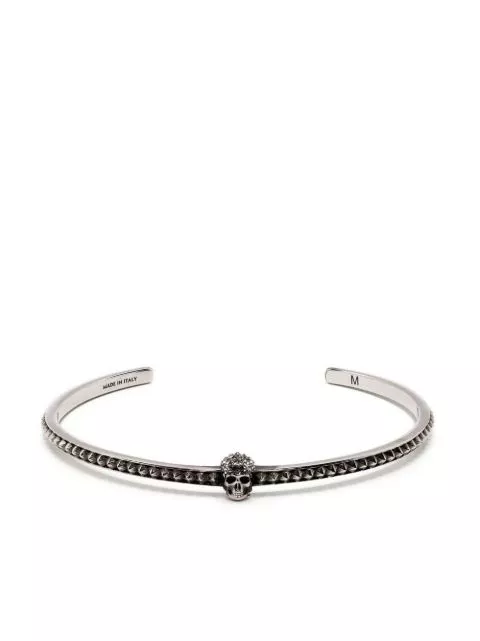 Cheap Alexander McQueen studded skull cuff bracelet Women 0202