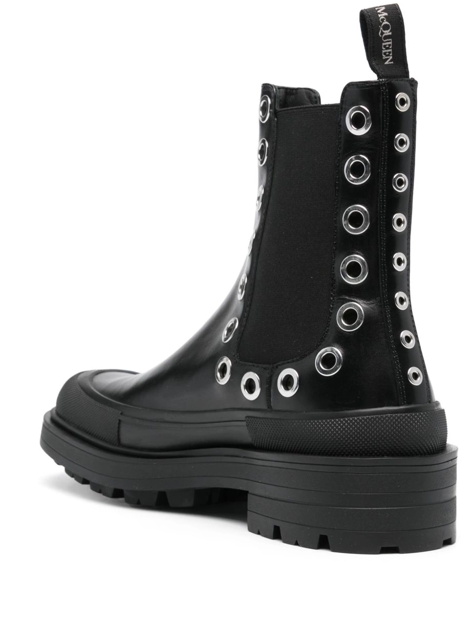 Affordable McQueen boots Alexander eyelet-detail Chelsea Men 0212