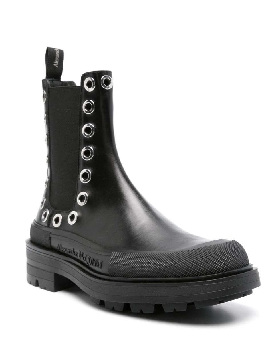 Affordable McQueen boots Alexander eyelet-detail Chelsea Men 0212