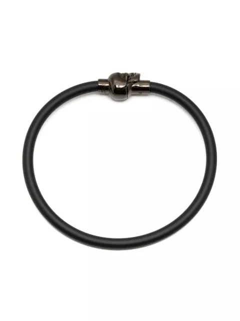 Affordable Alexander McQueen MCQ cord skull bracelet Women 0203