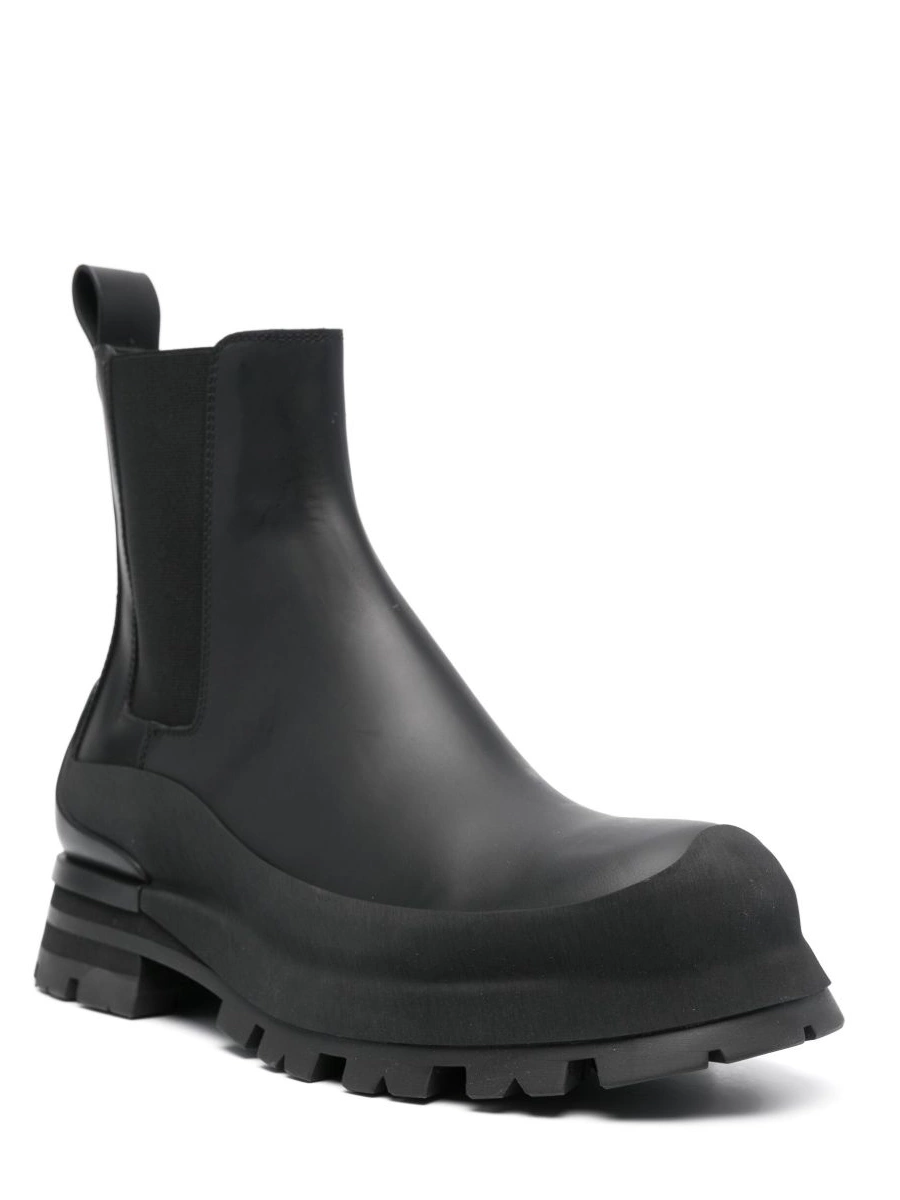 Affordable McQueen Alexander boots leather Wander Chelsea Men 0221