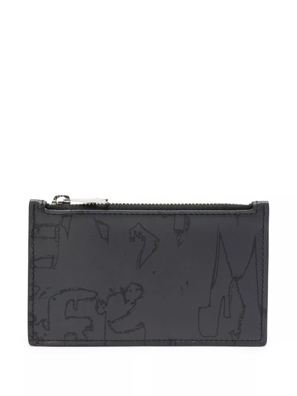 Affordable Alexander McQueen graphic-print zipped wallet Men 0201