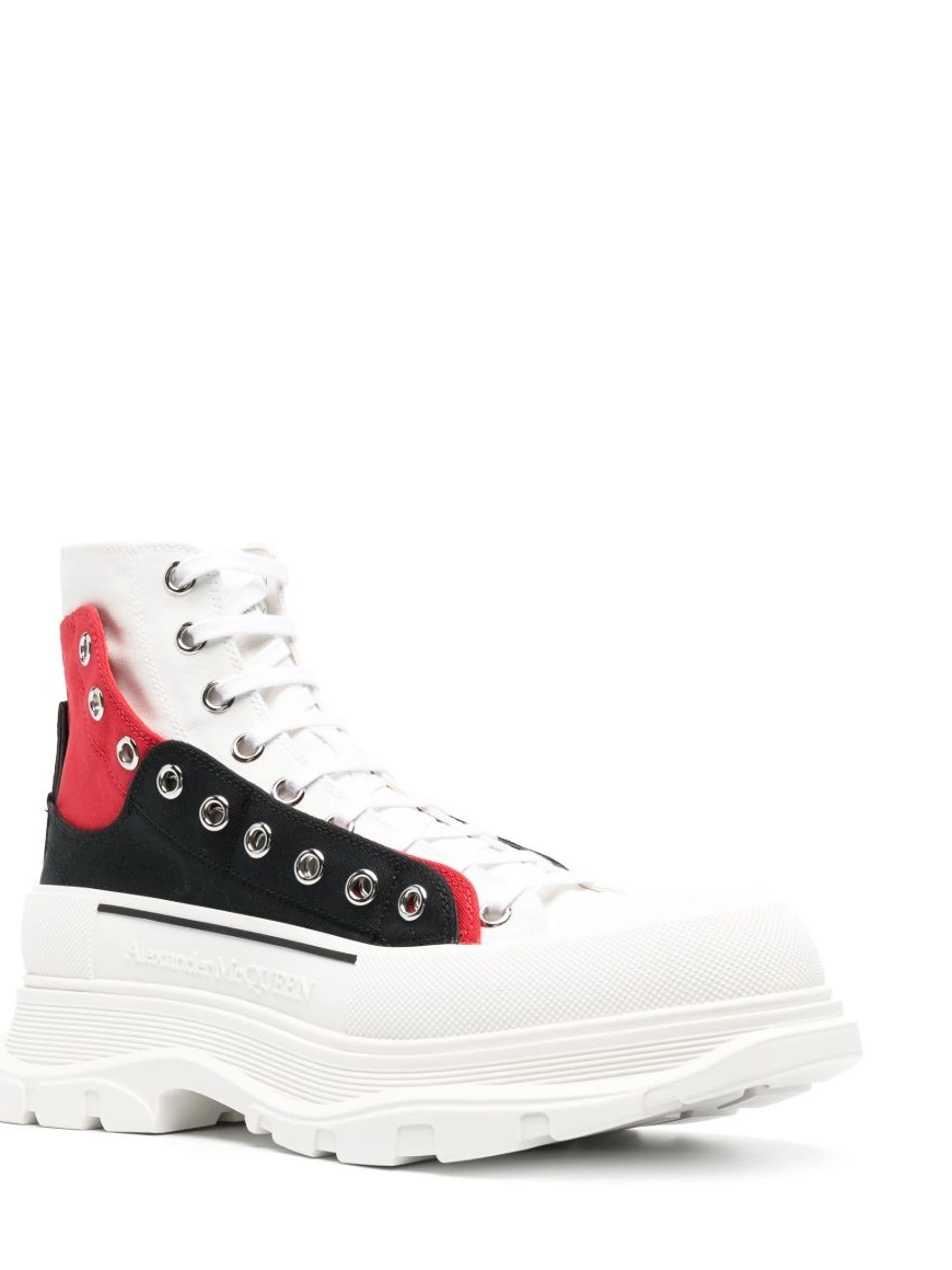 Affordable Alexander McQueen sneakers high-top eyelet-detail Men 0210