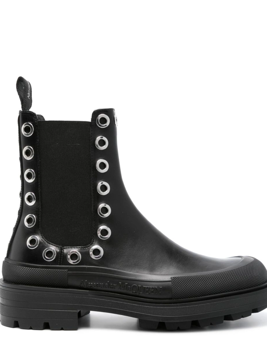 Affordable boots Men eyelet-detail Chelsea Alexander McQueen 0219