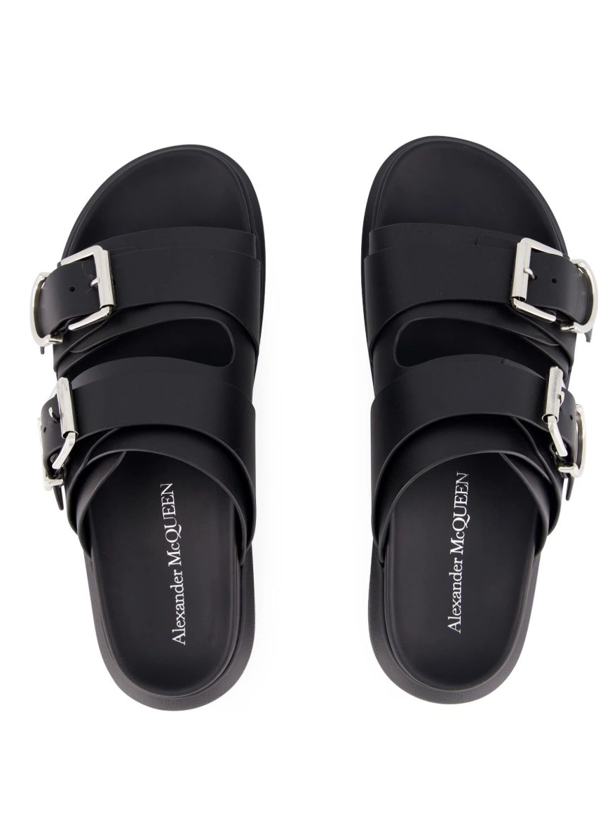 Affordable sandals Alexander Men buckle-strap McQueen 0216