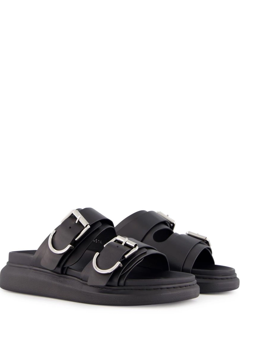 Affordable sandals Alexander Men buckle-strap McQueen 0216