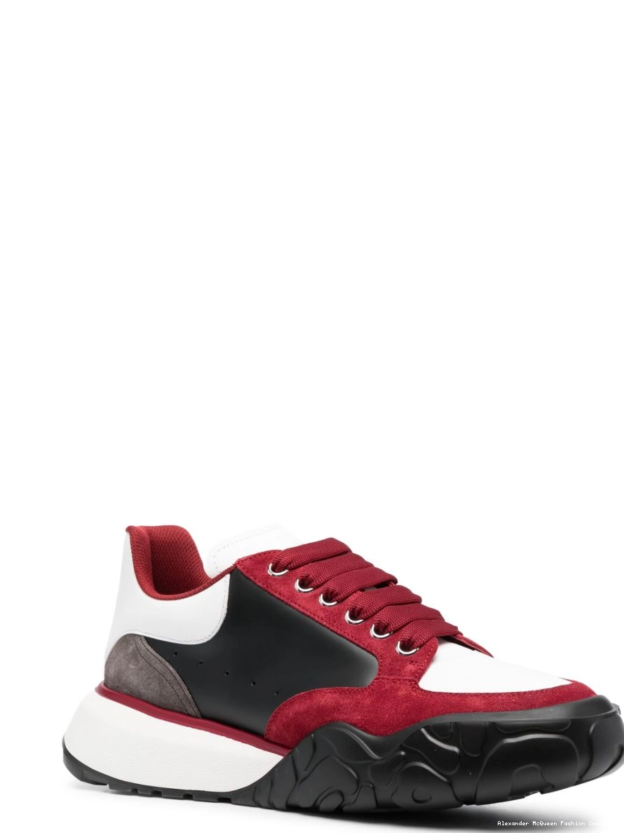 Cheap sneakers leather low-top McQueen colour-block Men Alexander 0213