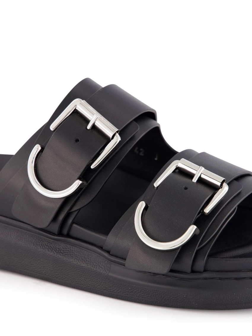 Affordable sandals Alexander Men buckle-strap McQueen 0216