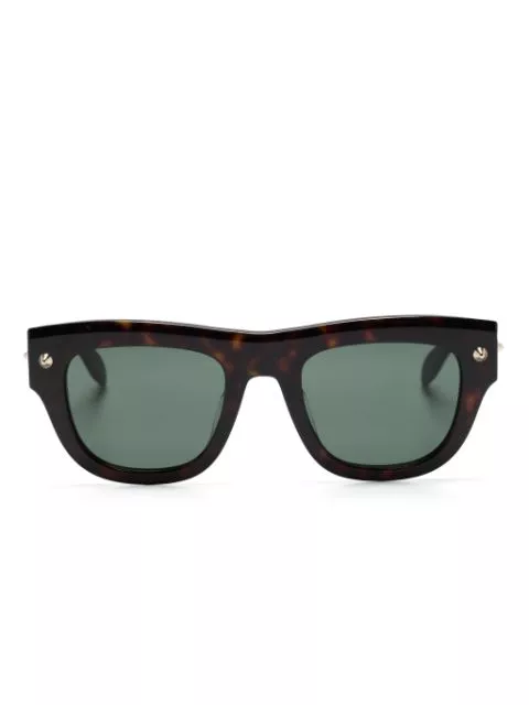 Affordable Alexander McQueen Eyewear stud-detailed tinted sunglasses Men 0201