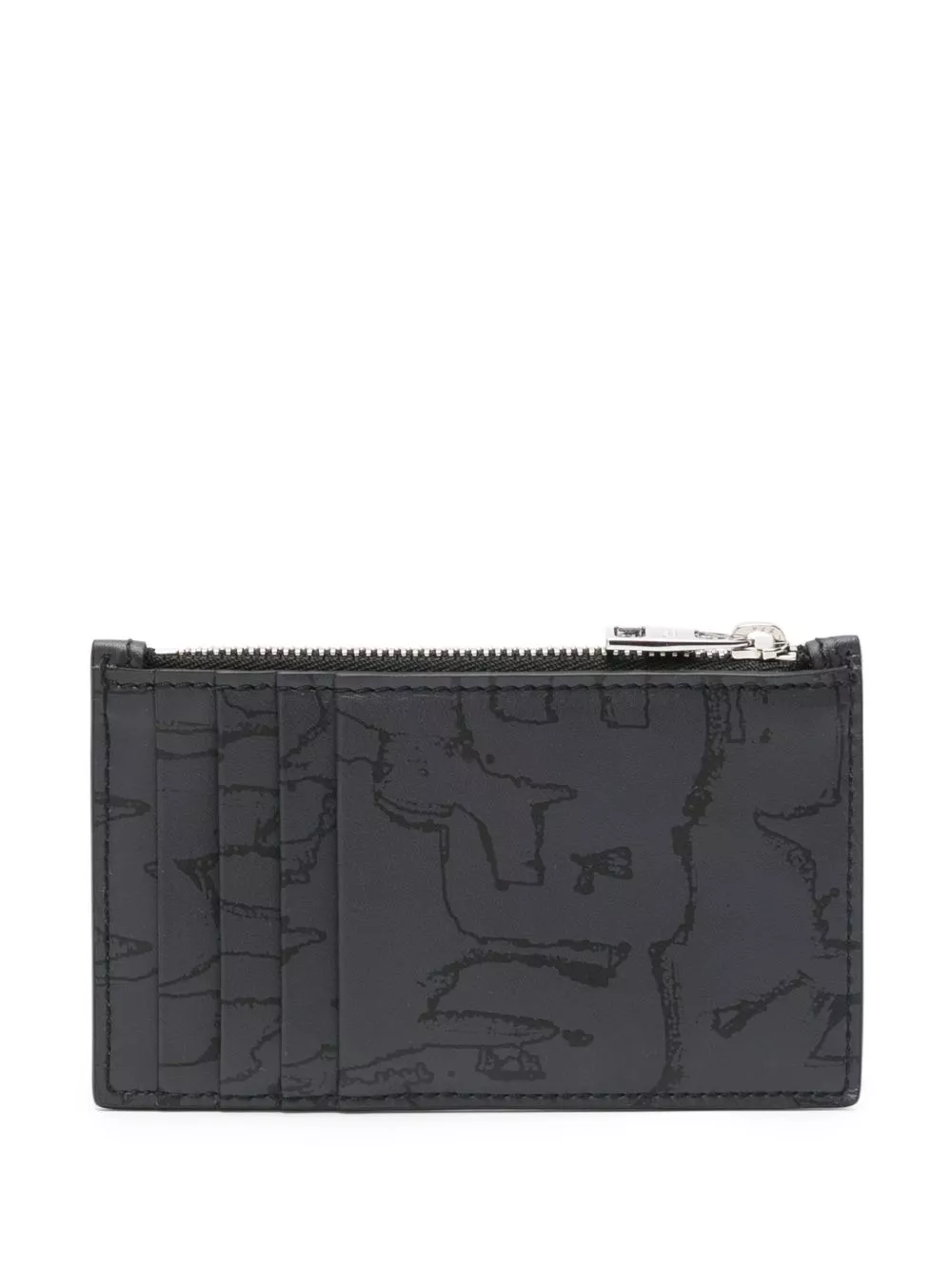 Affordable Alexander McQueen graphic-print zipped wallet Men 0201